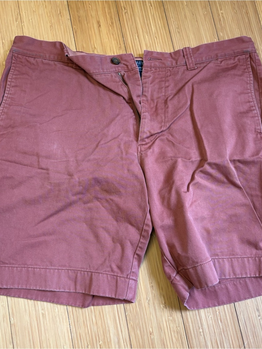 J. Crew Men's Flat Front Chino Shorts - Dusty Rose